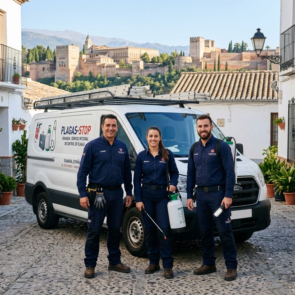 Técnicos de control de plagas en Granada